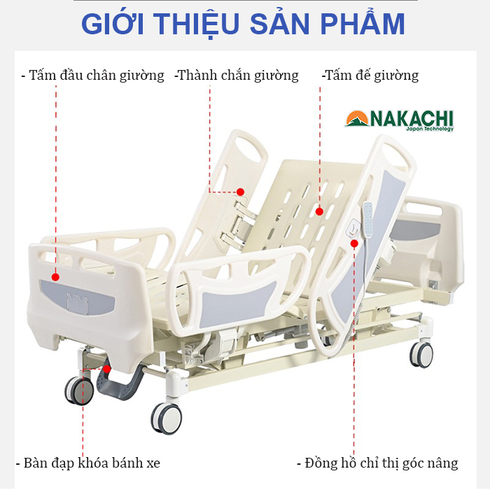 Giường Nakachi ICU NC-A16 cao cấp